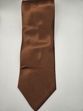 Fratello handmade copper-brown satin necktie